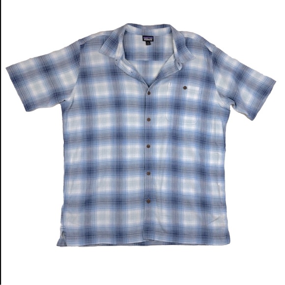 Patagonia Other - Patagonia Button Up Shirt Mens XL Organic Cotton Short Sleeve Hiking Outdoors